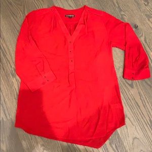 Express XS Red Dress Shirt